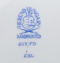 A Herend Porcelain Indian Basket Dinner Service