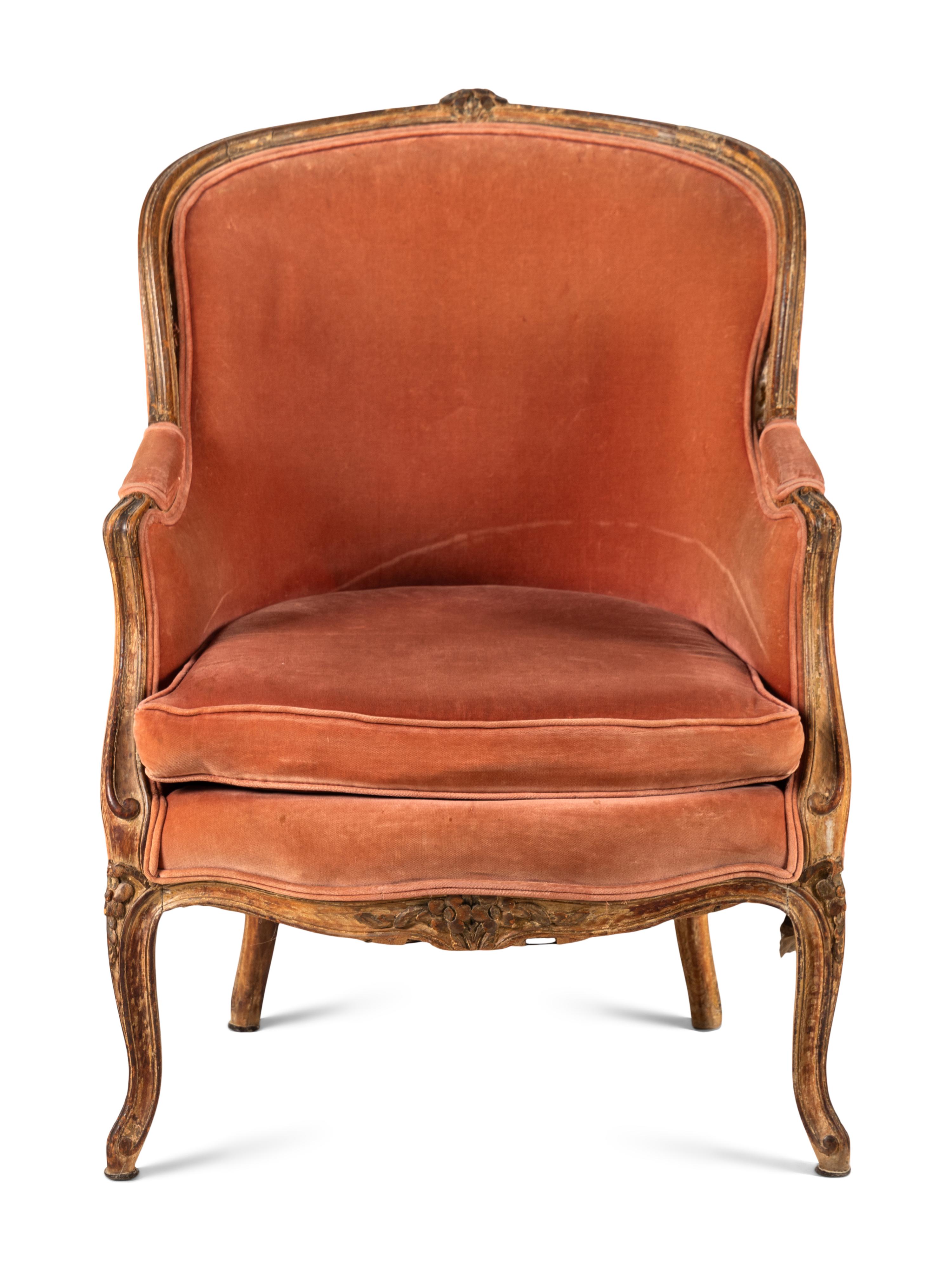 A Louis XV Painted Bergère