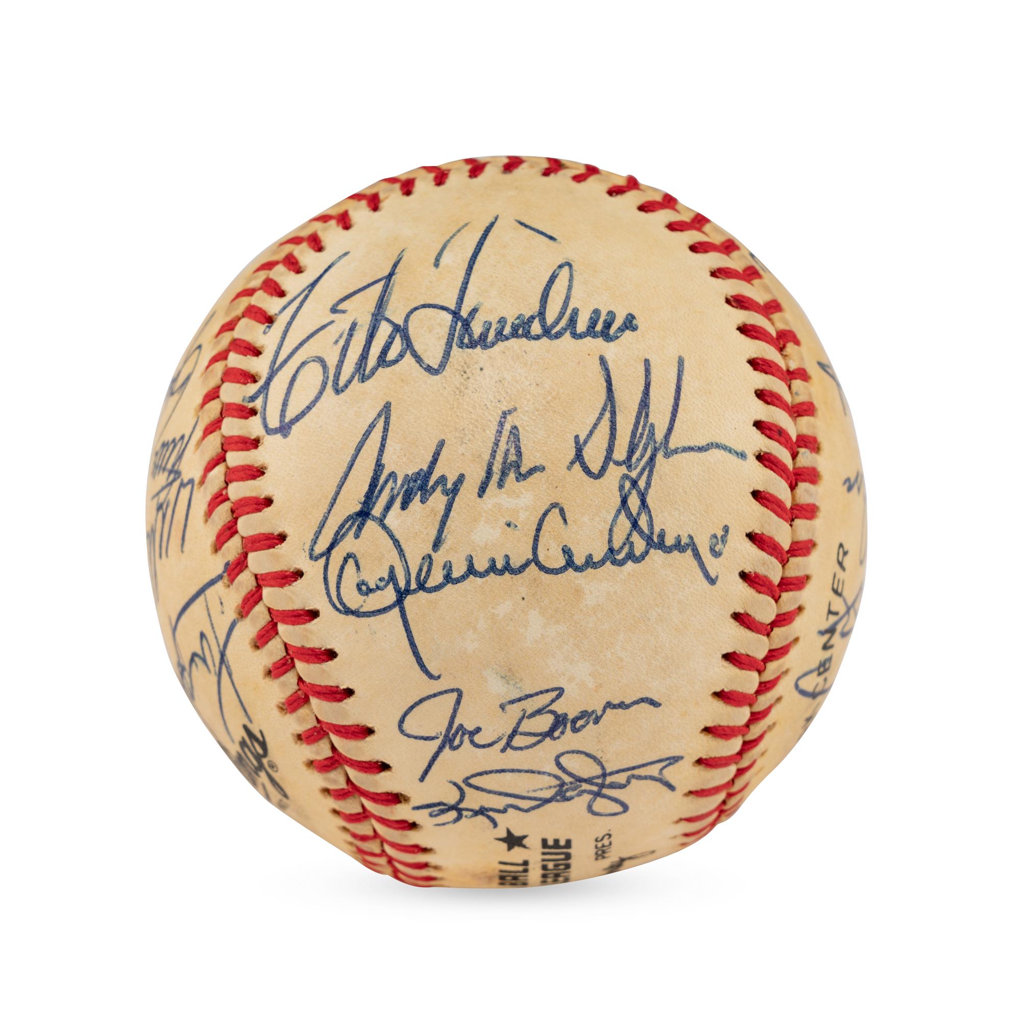 A 1985 St. Louis Cardinals Team Signed Autograph Baseball (Beckett Authentication Services)