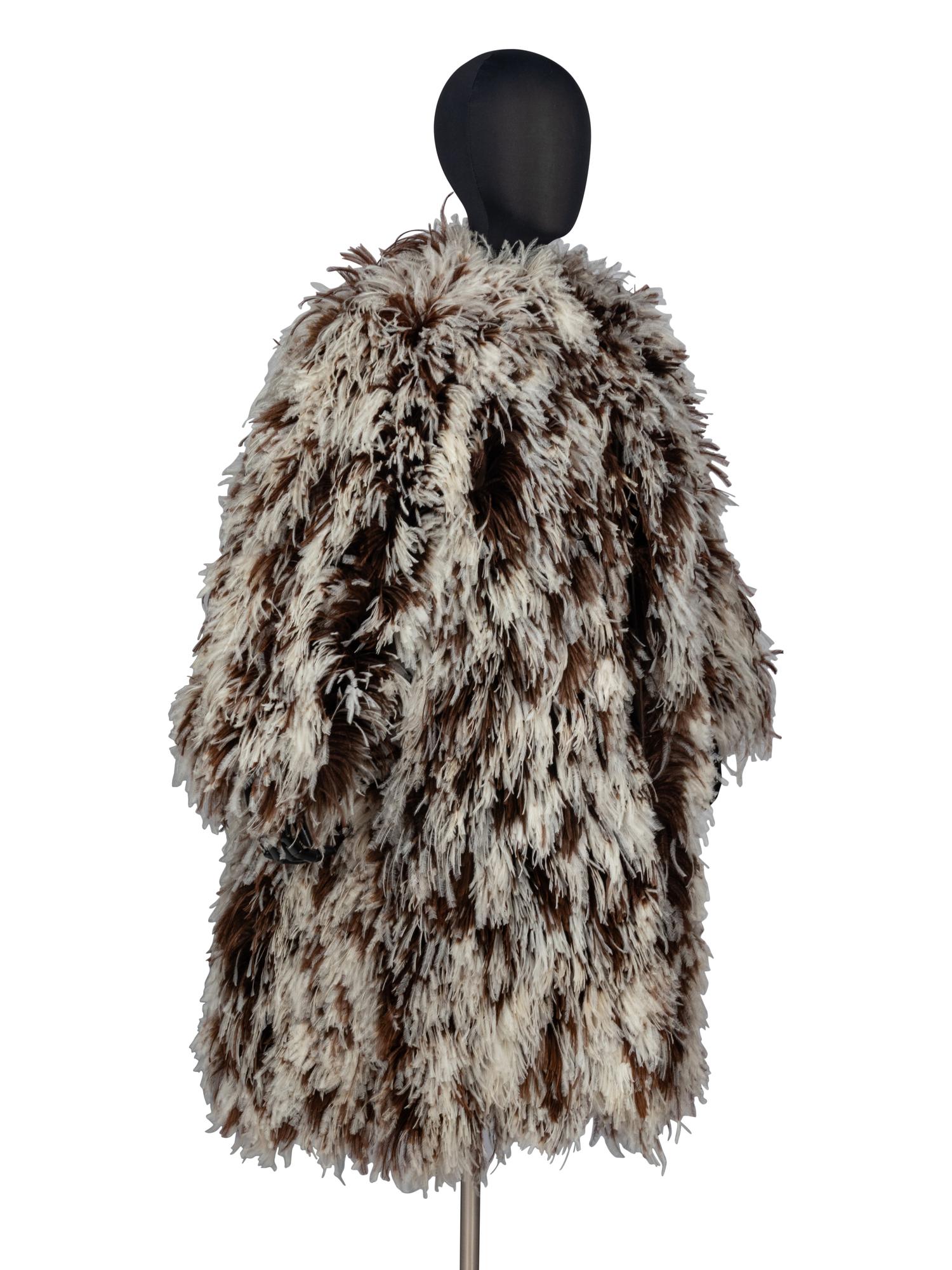 Norman Norell Ostrich Feather Coat, 1971