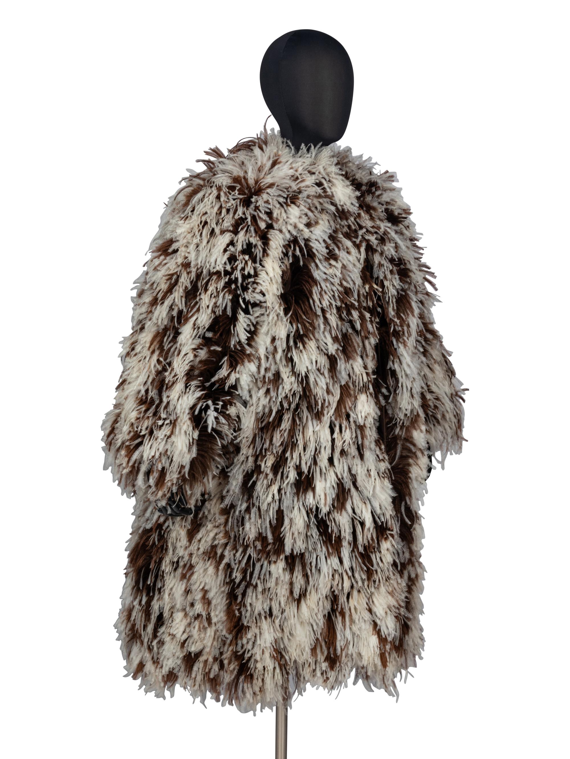 Norman Norell Ostrich Feather Coat, 1971