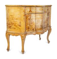 An Italian Neoclassical Style Polychrome Painted Cabinet — 20TH CENTURY