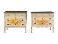 A Matched Pair of Italian Painted Bedside Tables