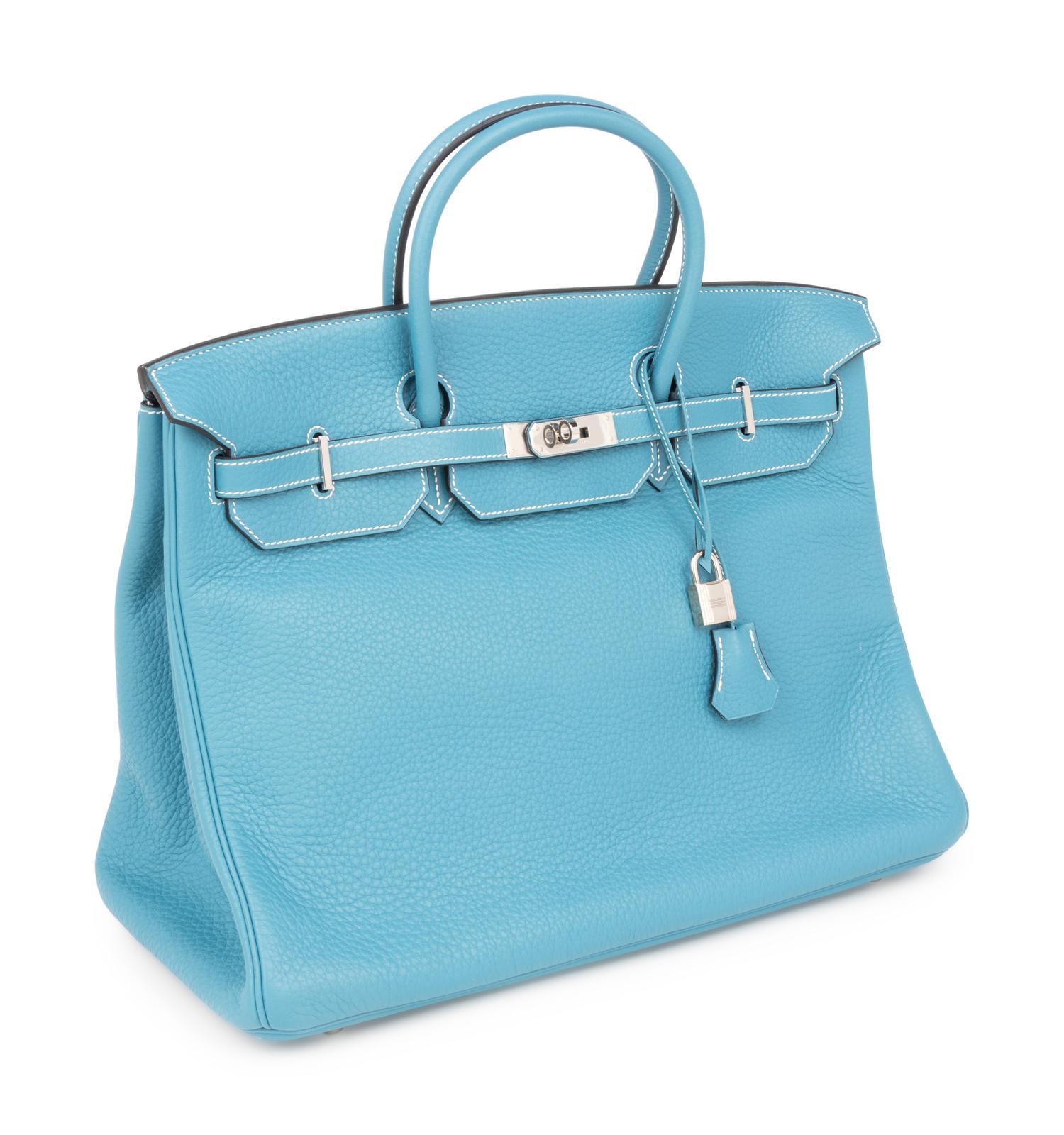 Hermès Turquoise Leather Birkin Bag, 2007