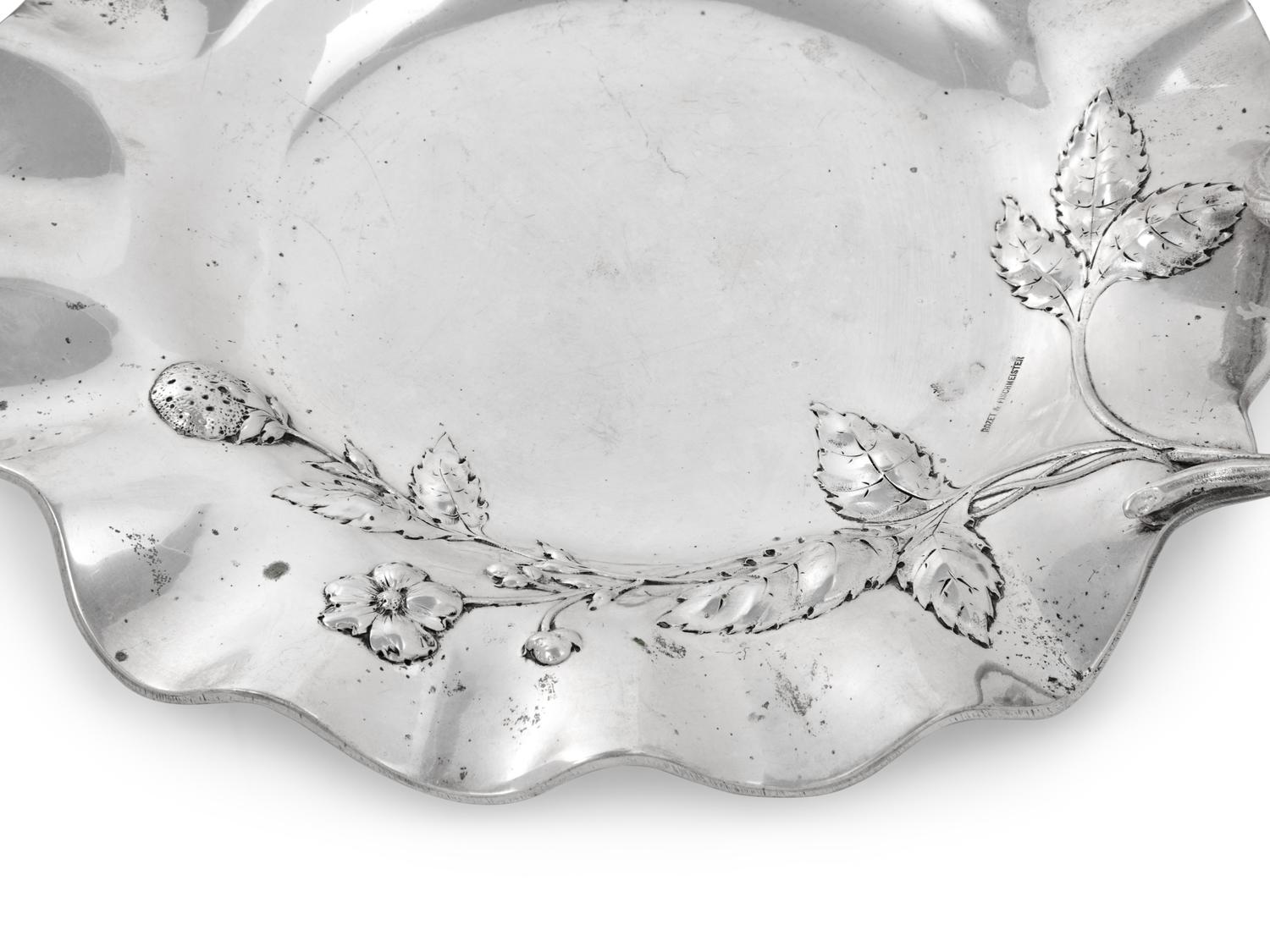 A Pair of Austrian Silver Sweetmeat Dishes