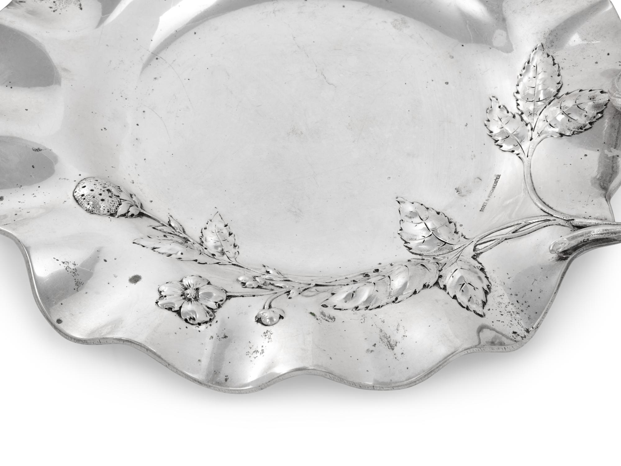 A Pair of Austrian Silver Sweetmeat Dishes