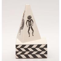Pottery Pyramid, with Mimbres Elements