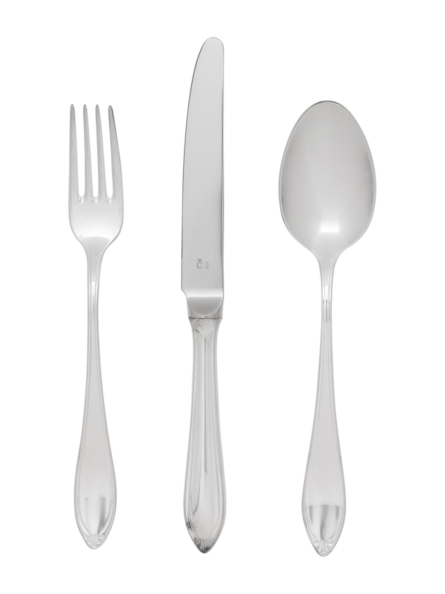 A Christofle Silver-Plate Flatware Service