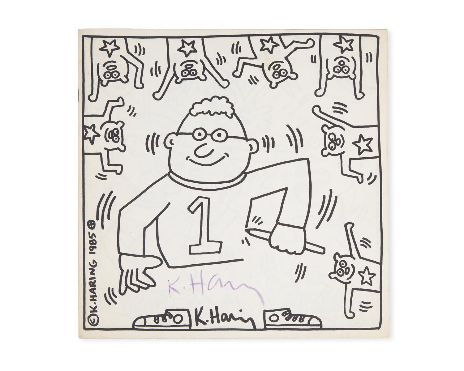 Haring, Keith. Signed Coloring Book
