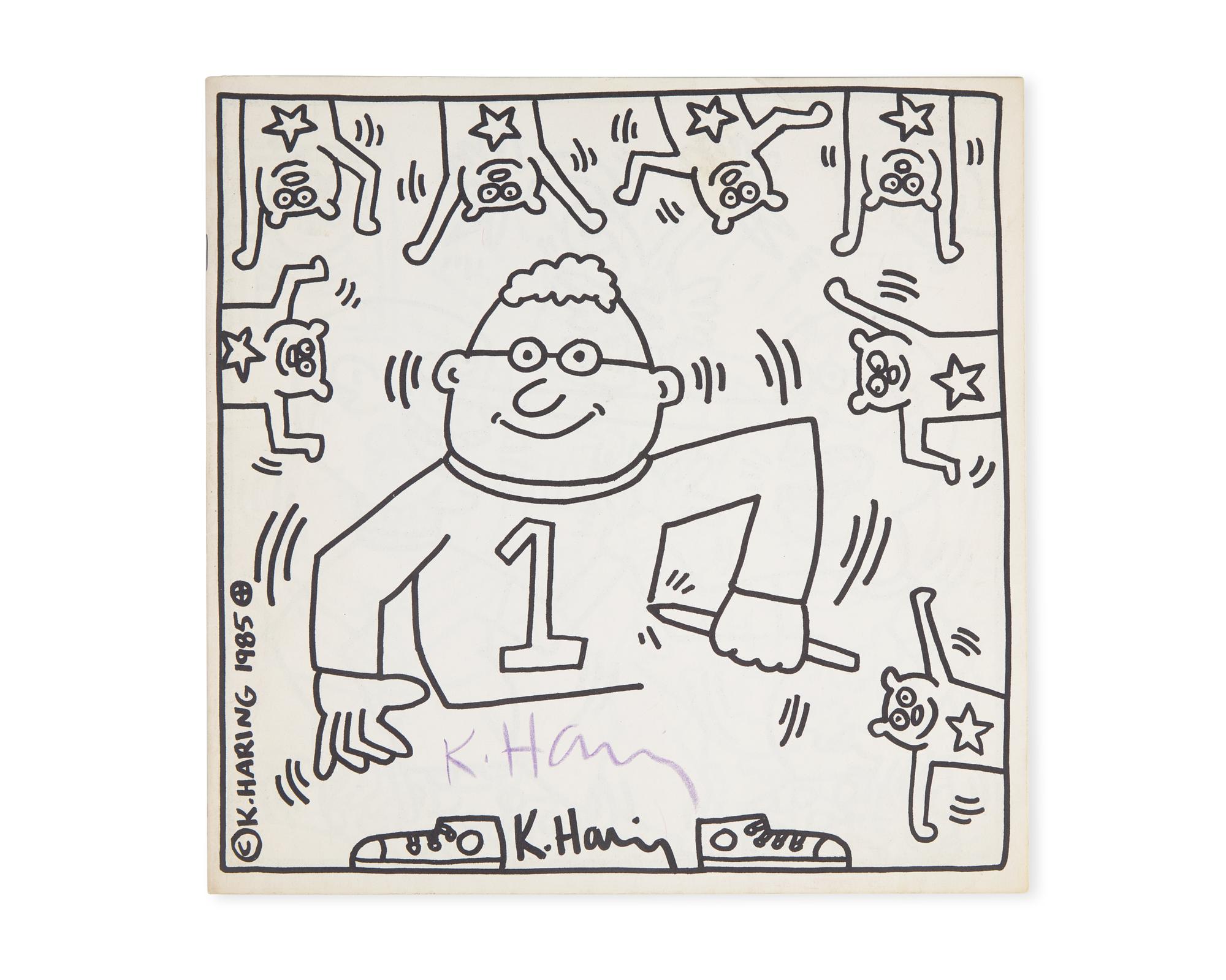 Haring, Keith. Signed Coloring Book