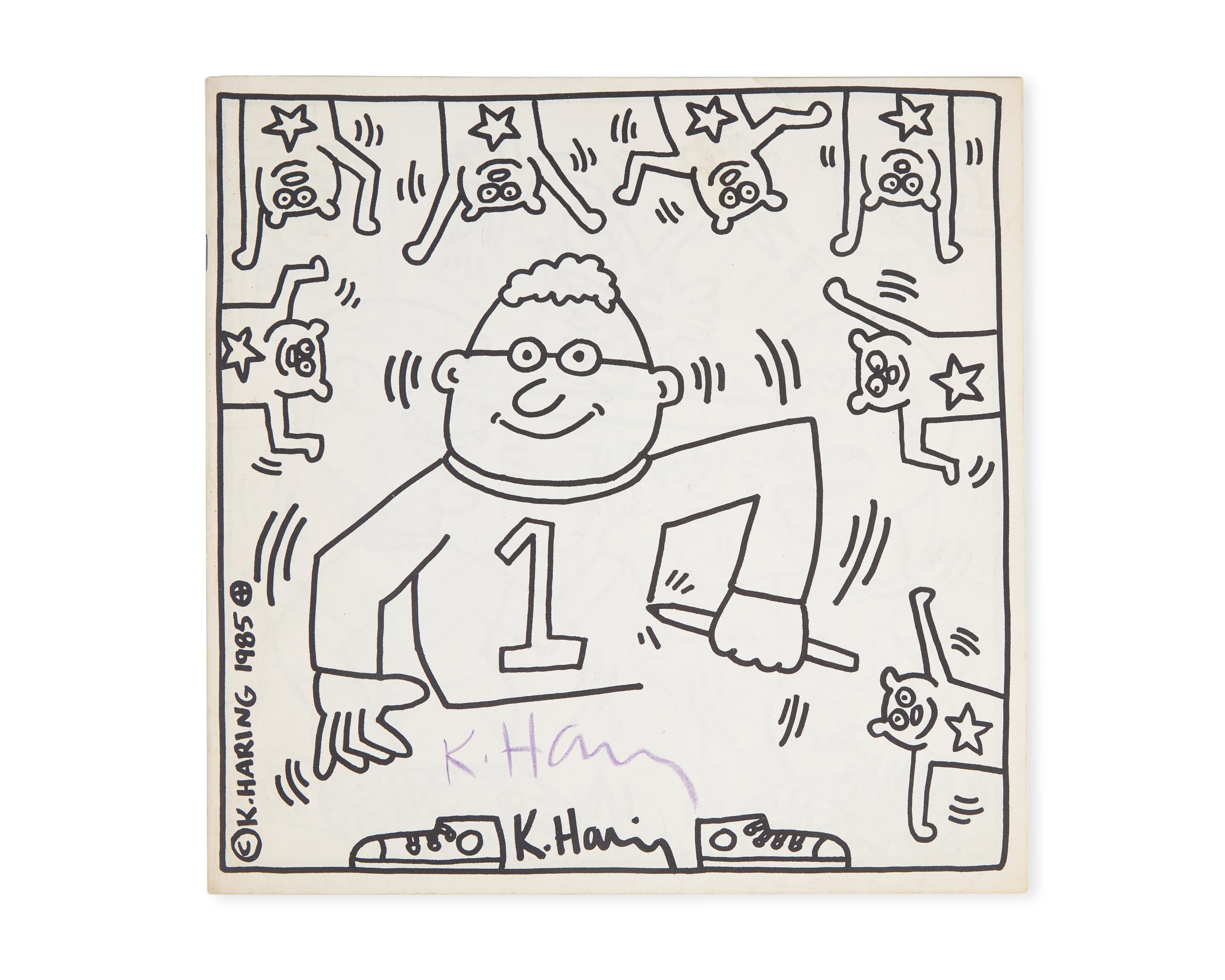 Haring, Keith. Signed Coloring Book