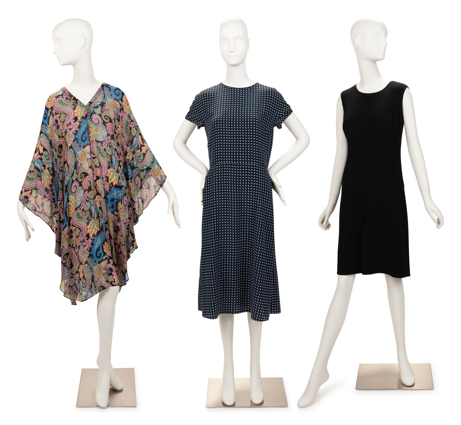Three Designer Dresses: Etro, Loro Piana, Oscar de la Renta, 2000-20s