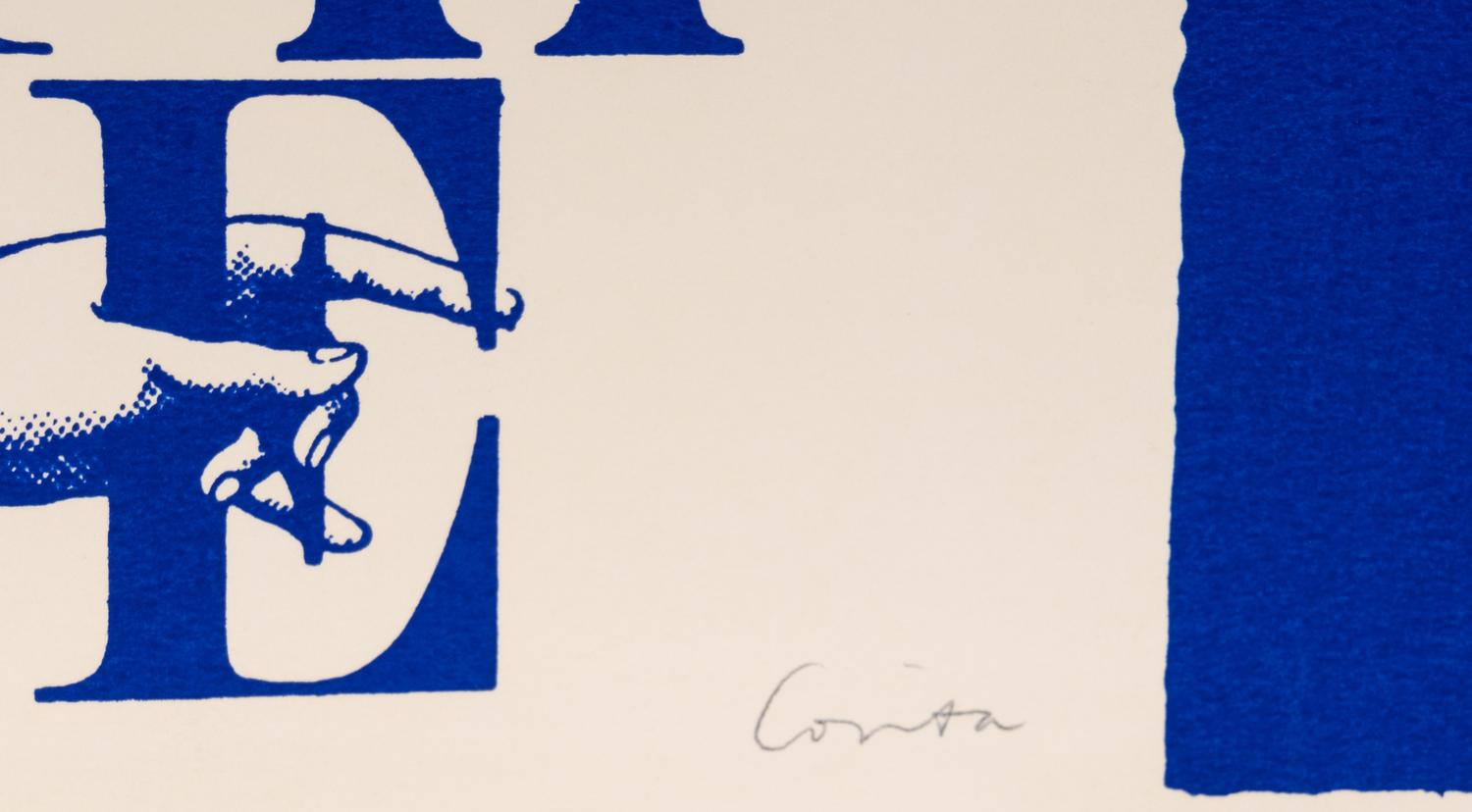 n is for caution (from Signal Code Alphabet ), 1968