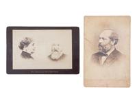 [PRESIDENTS]. Signed documents and ephemera featuring signatures of J.Q. ADAMS, FILLMORE, MCKINLEY, CLEVELAND, HARRISON, HARDING, and HAYES.