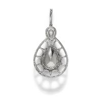 RUBELLITE AND DIAMOND PENDANT