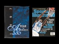 A Group of Elton Brand Signed Autograph Items (Including 1997 High School Yearbook),