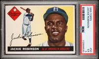 A 1955 Topps Jackie Robinson Baseball Card No. 50 (PSA 5 EX)