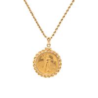 GOLD EAGLE COIN PENDANT NECKLACE