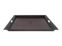 An Hermès Rosewood Tray with Two Smaller Associated Trays