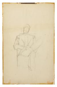 Pierre Loeb Assis dans le Bureau de la Galerie Pierre ; together with Pierre Loeb Assis (Verso) , 1946