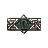 COLLECTION OF MARCASITE JEWELRY WITH MONOGRAMMED PIN