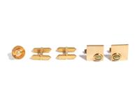 CARTIER, COLLECTION OF YELLOW GOLD CUFFLINKS