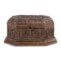 An Indonesian Carved and Polychrome Decorated Dowry Chest