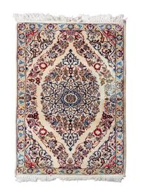 A Nain Wool and Silk Rug