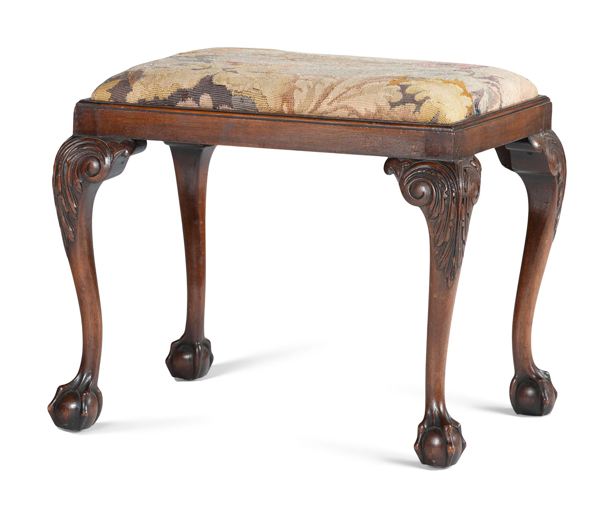 A George III Style Mahogany Stool