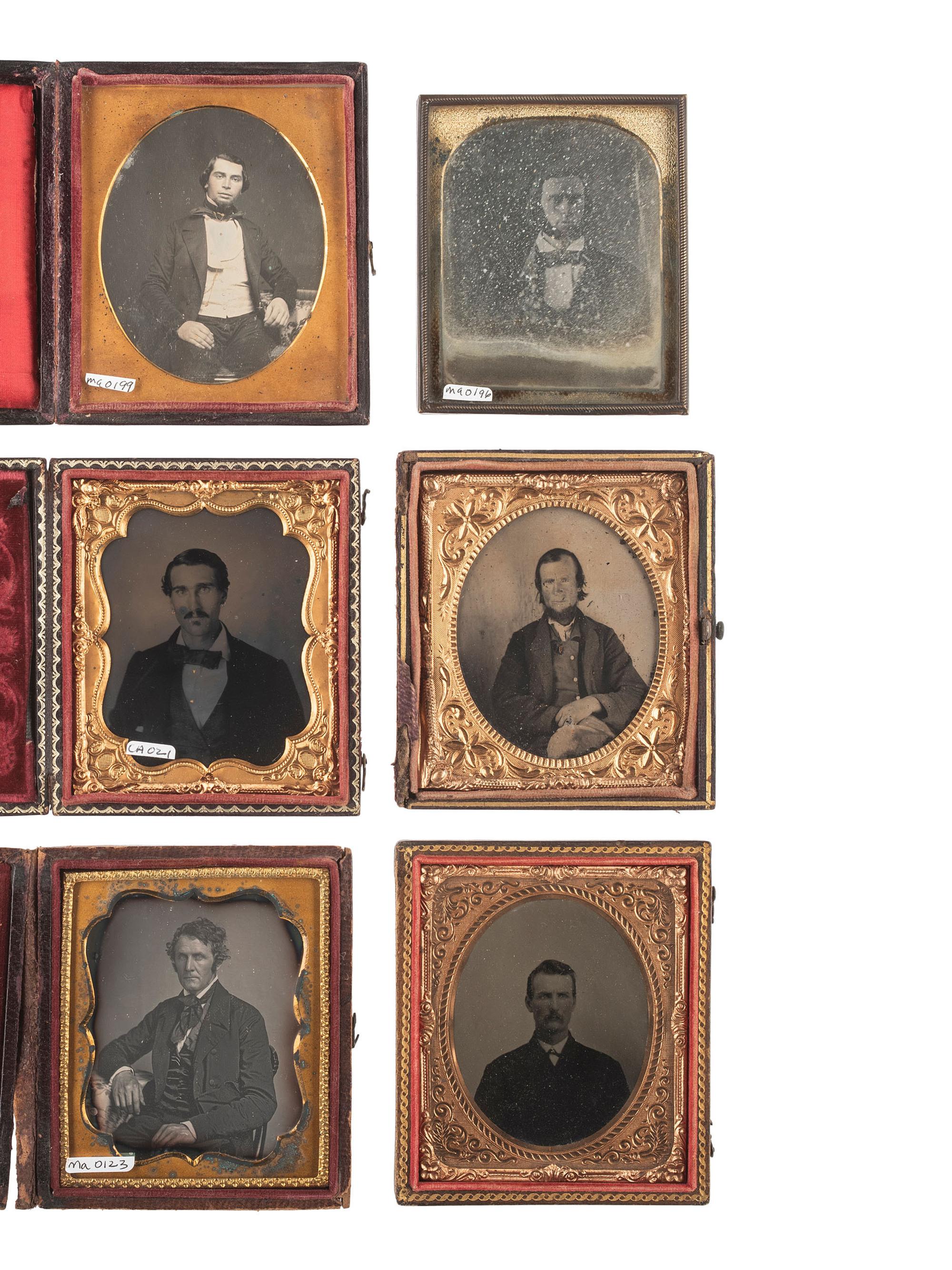 [EARLY PHOTOGRAPHY]. 22 hard images of men with facial hair and/or interesting hairstyles.