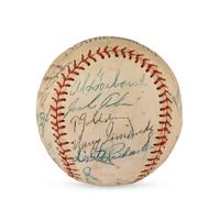 A 1953 Seattle Rainers Team Signed Autograph Baseball