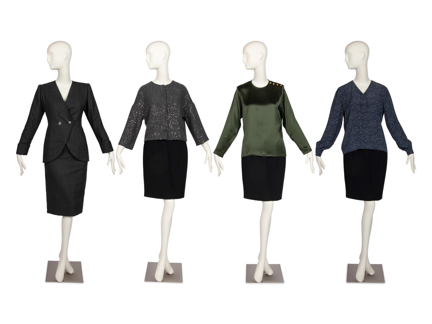 Four Designer Items, by Galanos, Valentinoo, Brunello Cucinelli, 1980-2000s