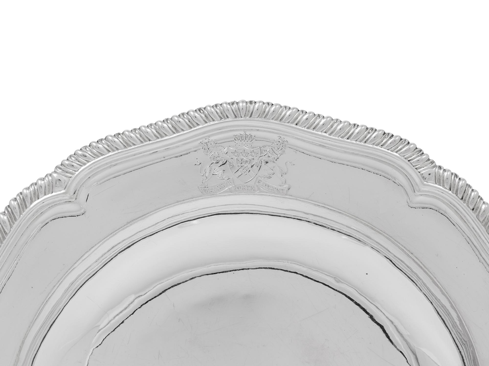 A Pair of George III Silver Soup Plates