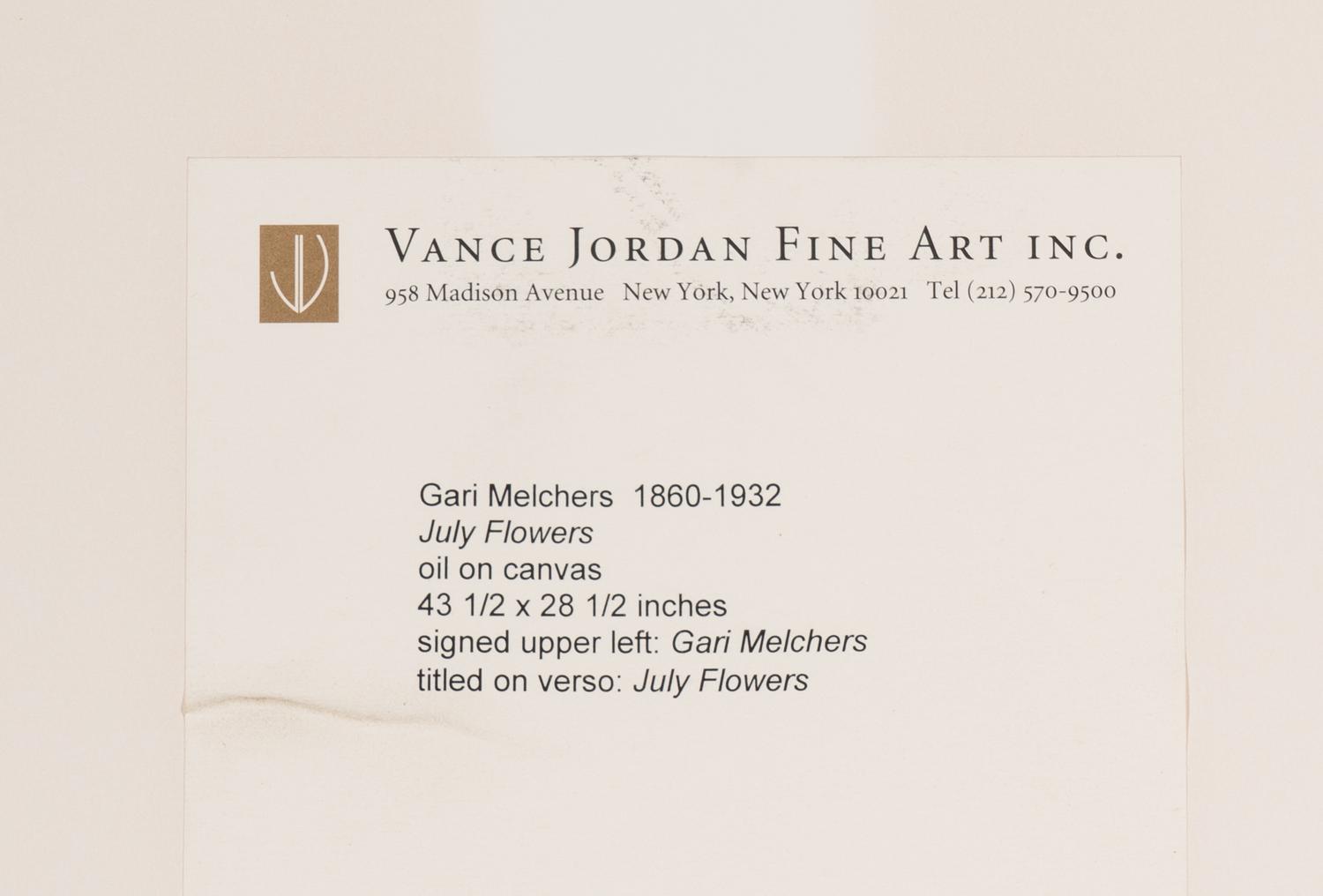 July Flowers , 1925-1932