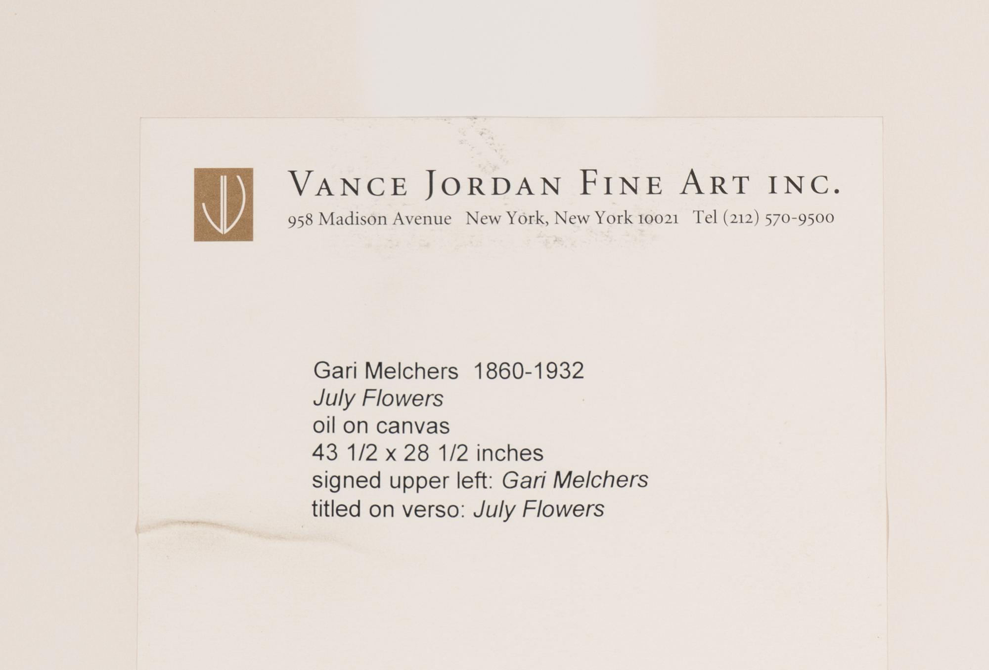 July Flowers , 1925-1932