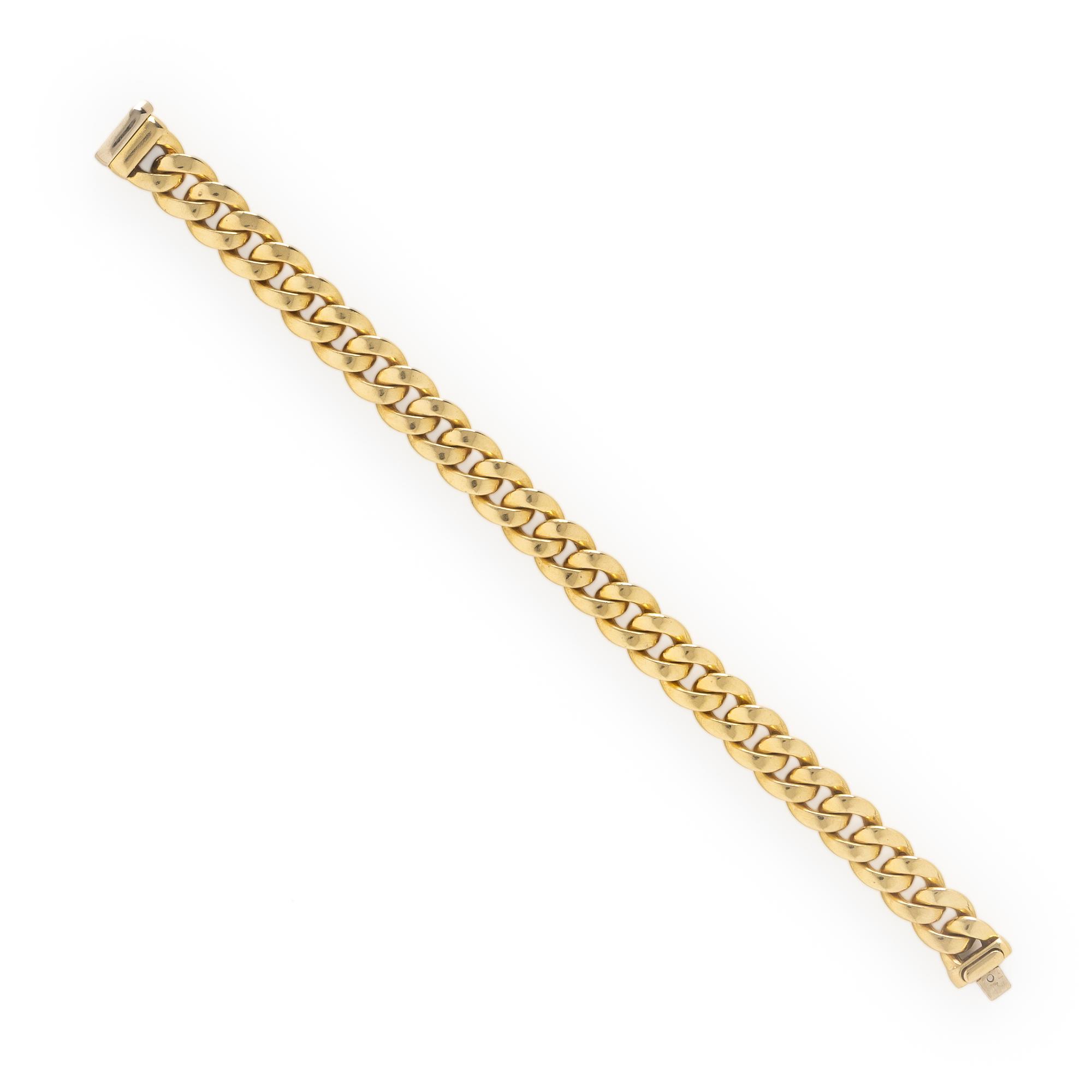 Yellow Gold Curb Link Bracelet