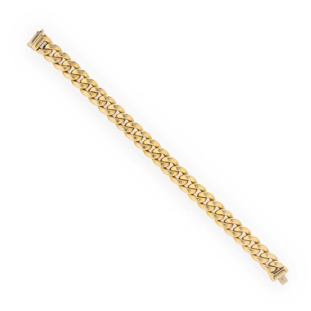 Yellow Gold Curb Link Bracelet