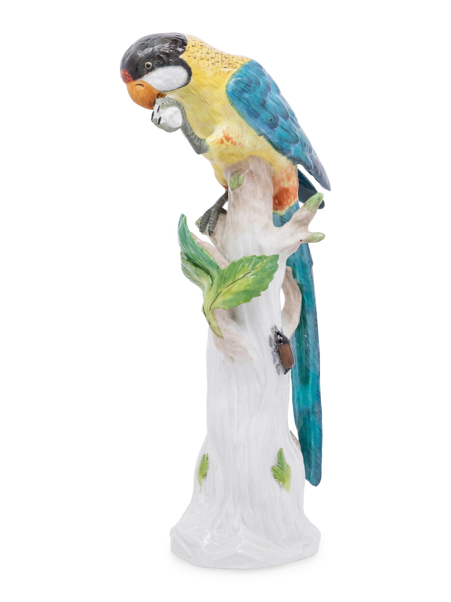 A Vienna Porcelain Parrot