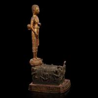 A Thai gilt-lacquered bronze figural group: Phra Malai visiting the damned in Hell 泰國佛造像 Rattanakosin period (1782-1932) ???????