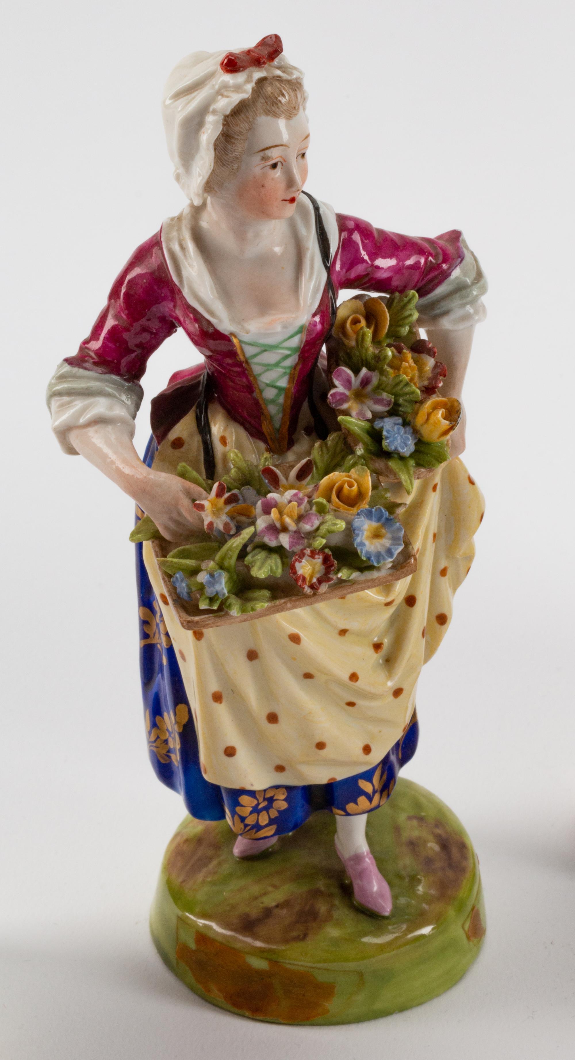 Six Continental Porcelain Figures