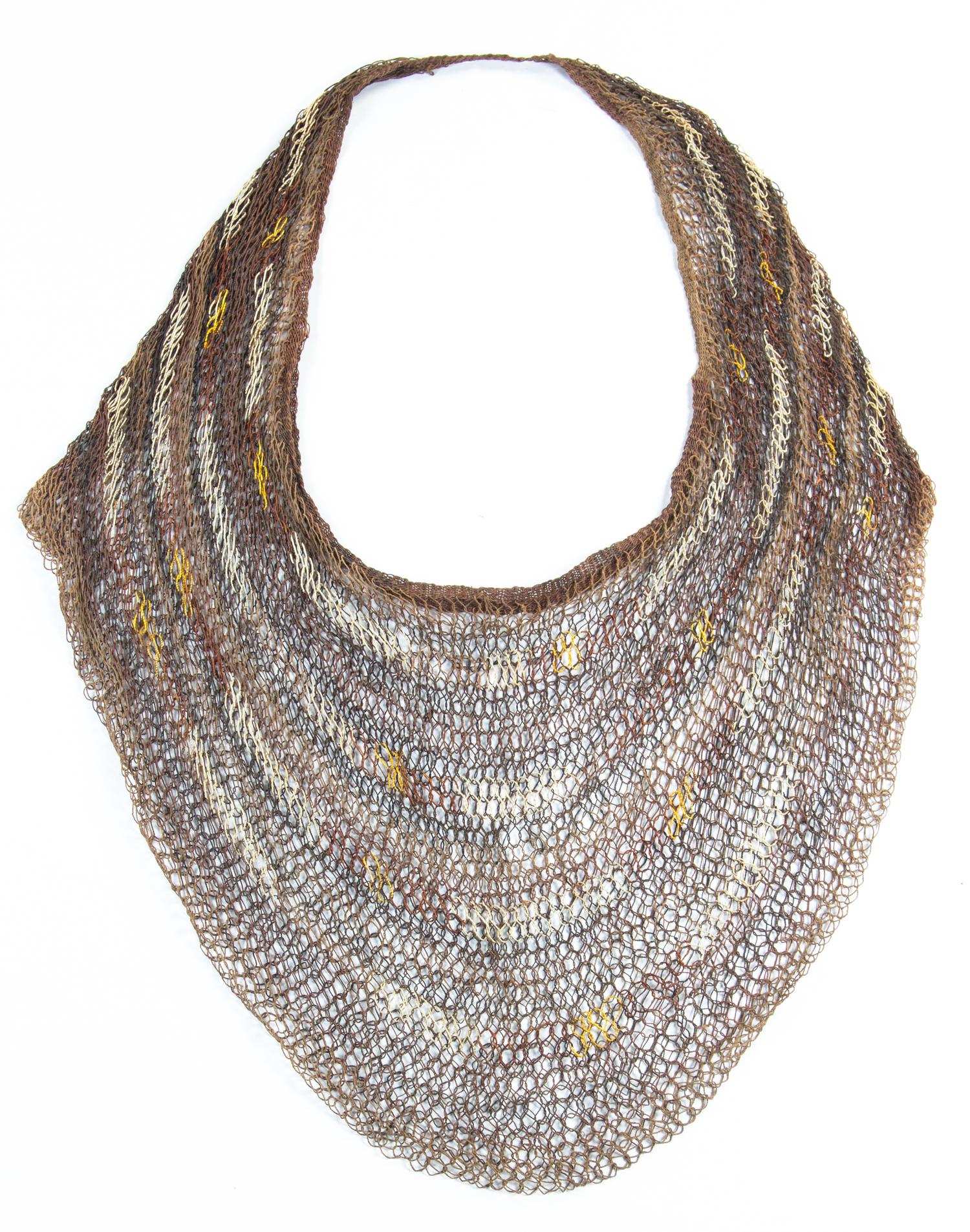 An Indonesian Dani Orchid Fiber and Billum Bag Approximate width 27 1/2 inches. — WAMENA VALLEY