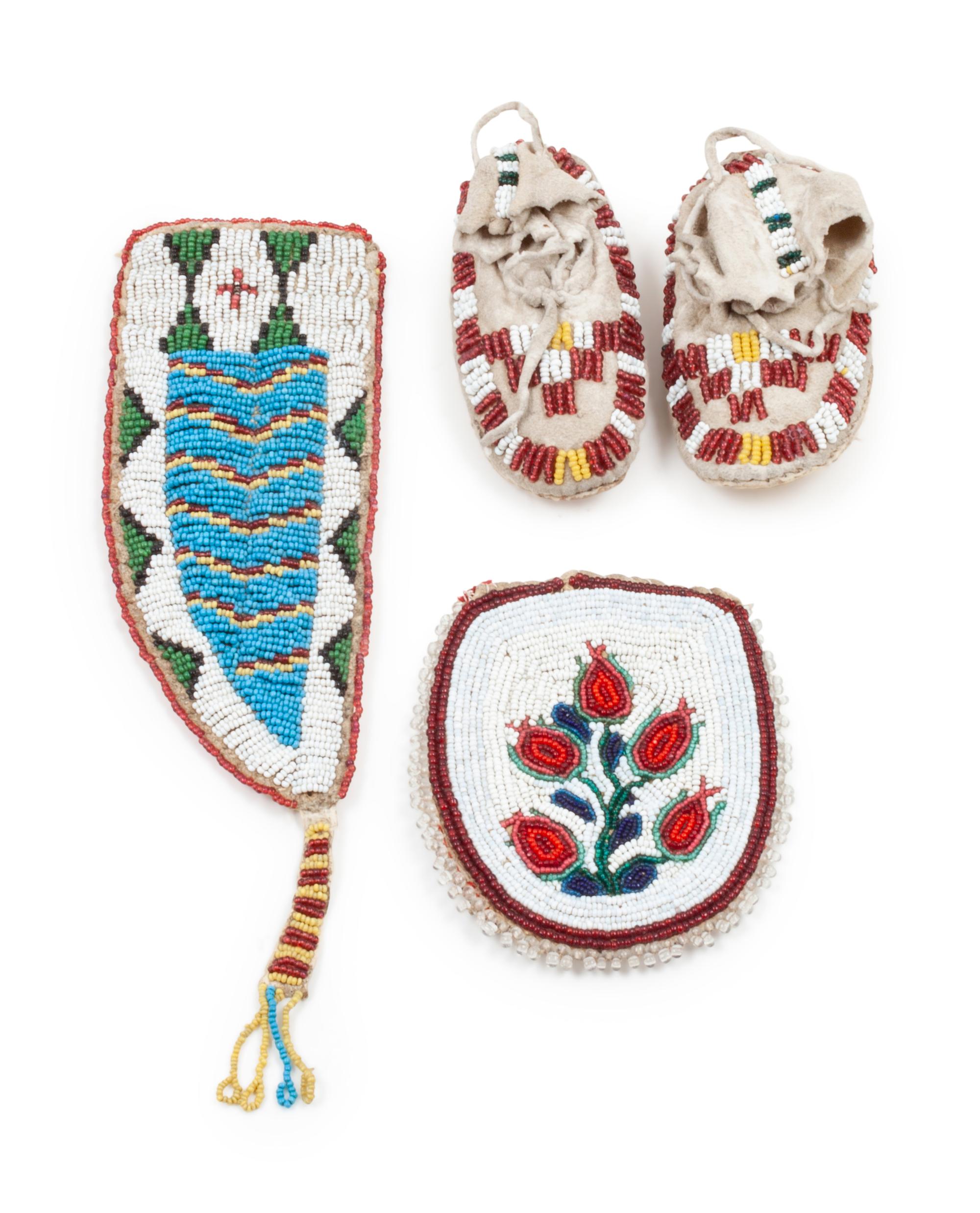A Collection of Plains Beaded Items