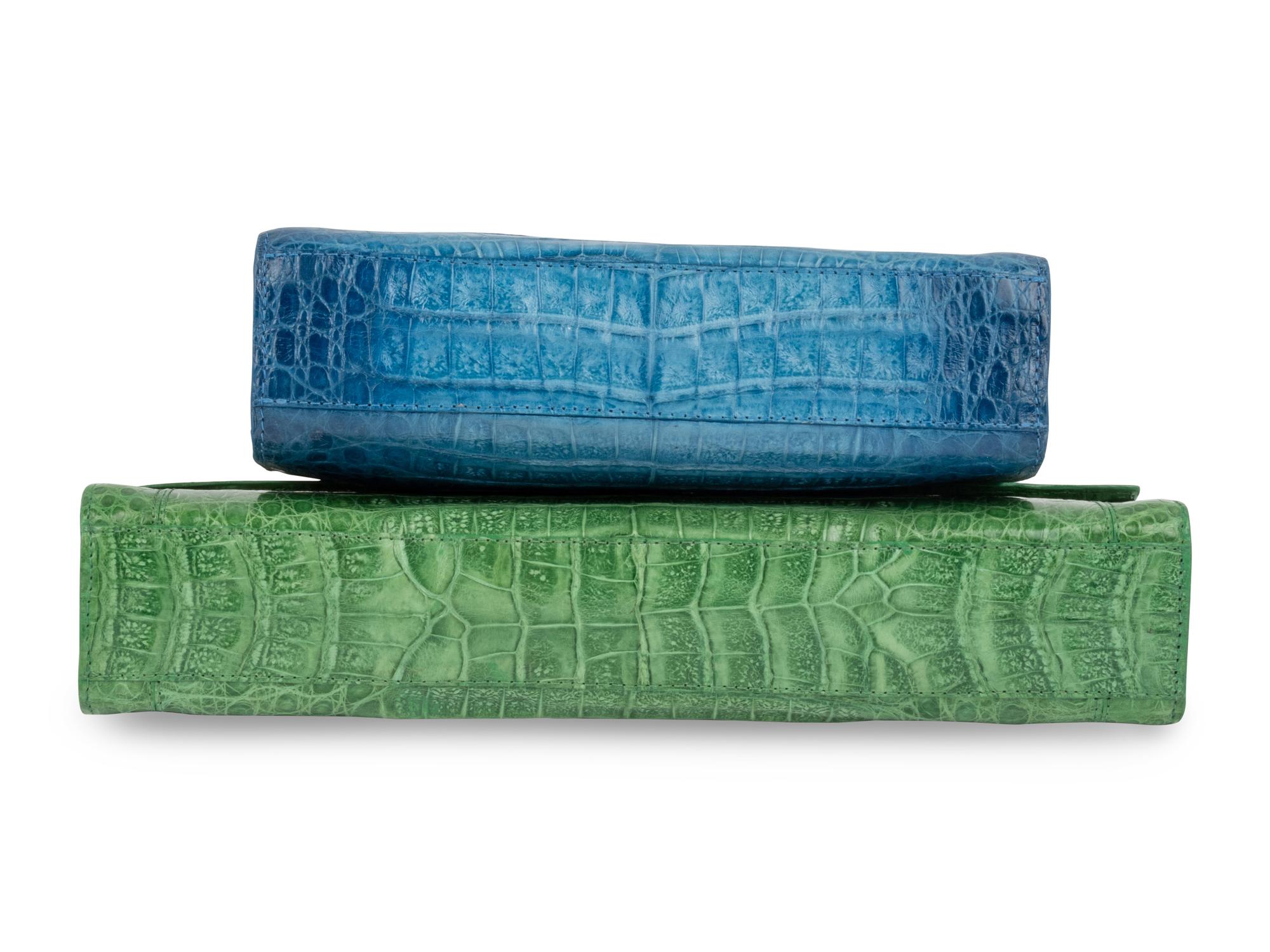 Two Nancy Gonzalez Crocodile Clutches