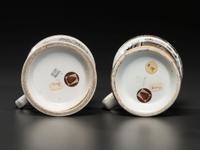 Two Grocer's Porcelain Occupational Shaving Mugs