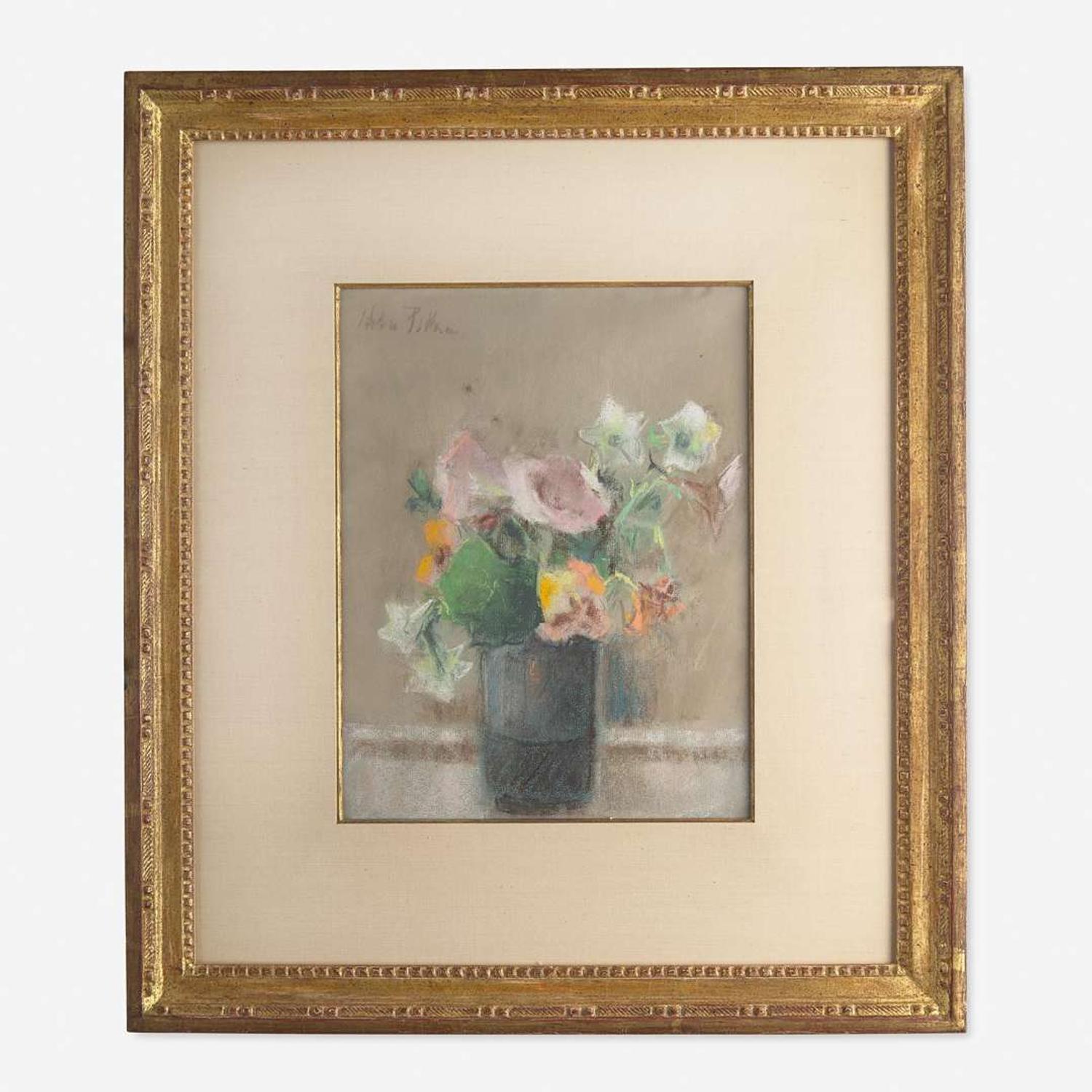 Hobson Pittman (American, 1900-1972) Study for Still Life with Flowers; together with two companions