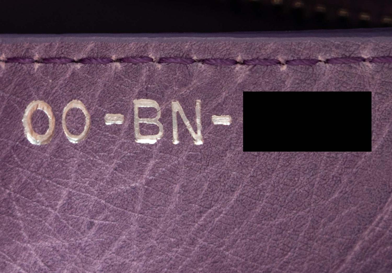 Christian Dior Purple Ostrich Medium Lady Dior Bag, 2011