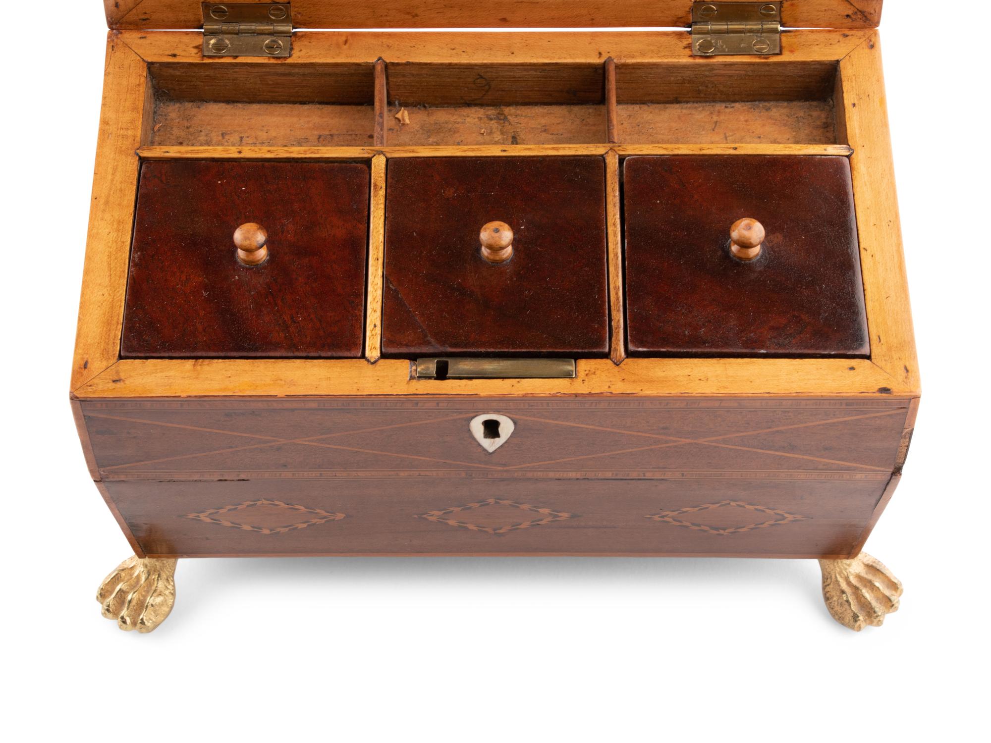 A Group of Three English Gilt-Bronze Mounted Boxes