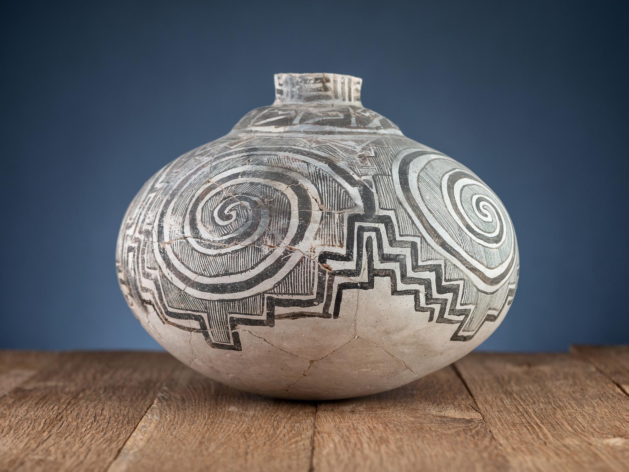 Tularosa Black-on-White Pottery Jar