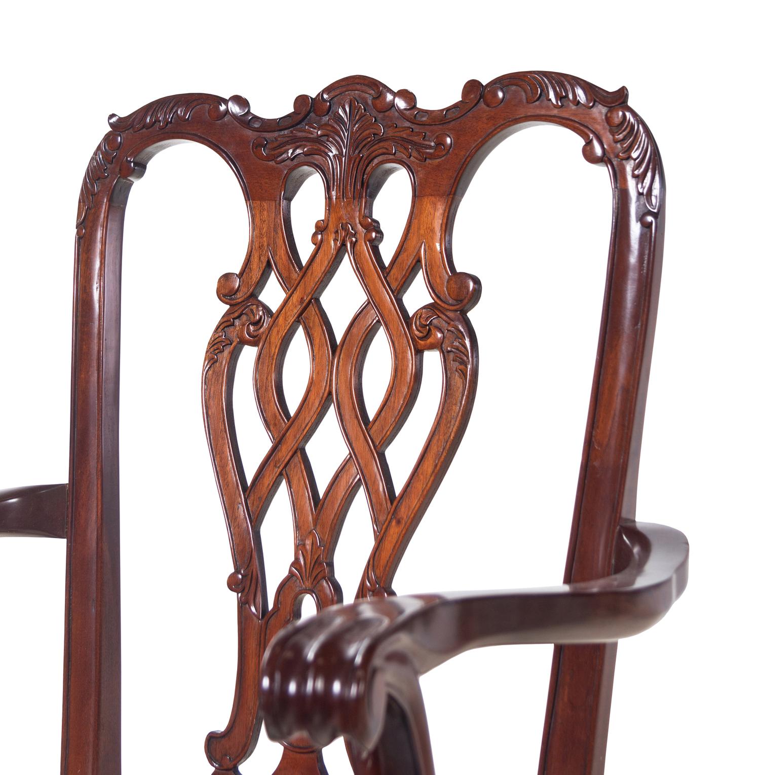 A Set of Ten George III Style Mahogany Dining Chairs