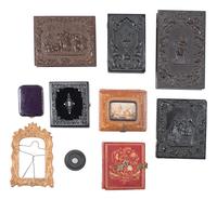 [EARLY PHOTOGRAPHY]. Group of cases, frames, and images.
